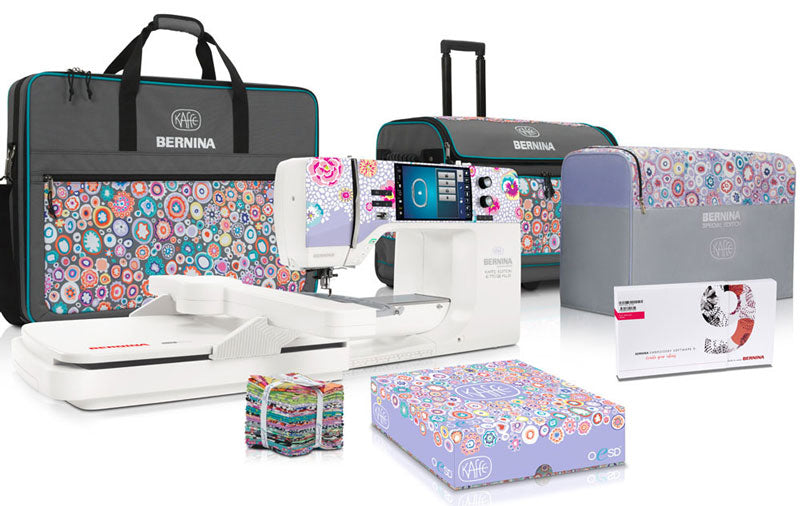 The new BERNINA 770 QEE PLUS Kaffe Edition and its free gifts with purchase bundle