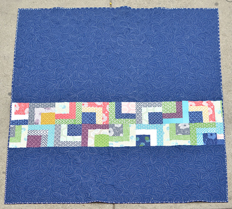 Simply Styled Stacked Square Quilt (reverse) by Erica Jackman of Kitchen Table Quilting