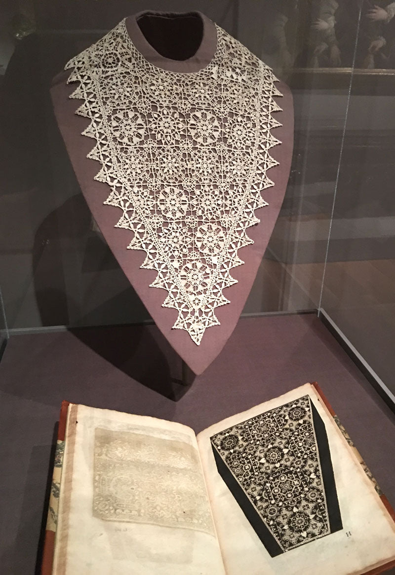 Handmade lace collar/bib from the Cleveland Museum of Art