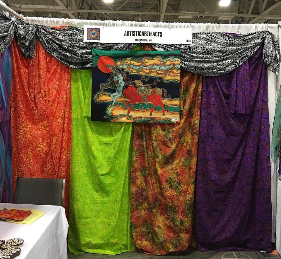 Artistic Artifacts booth at Spring 2016 Quilt Market in Salt Lake City, UT