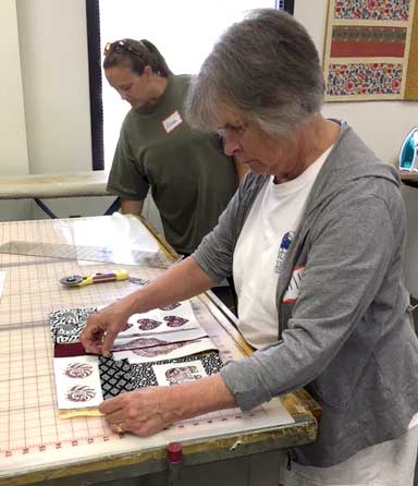 Woodblock Printed Collage Art Quilt class on June 11 at Artistic Artifacts in Alexandria, VA
