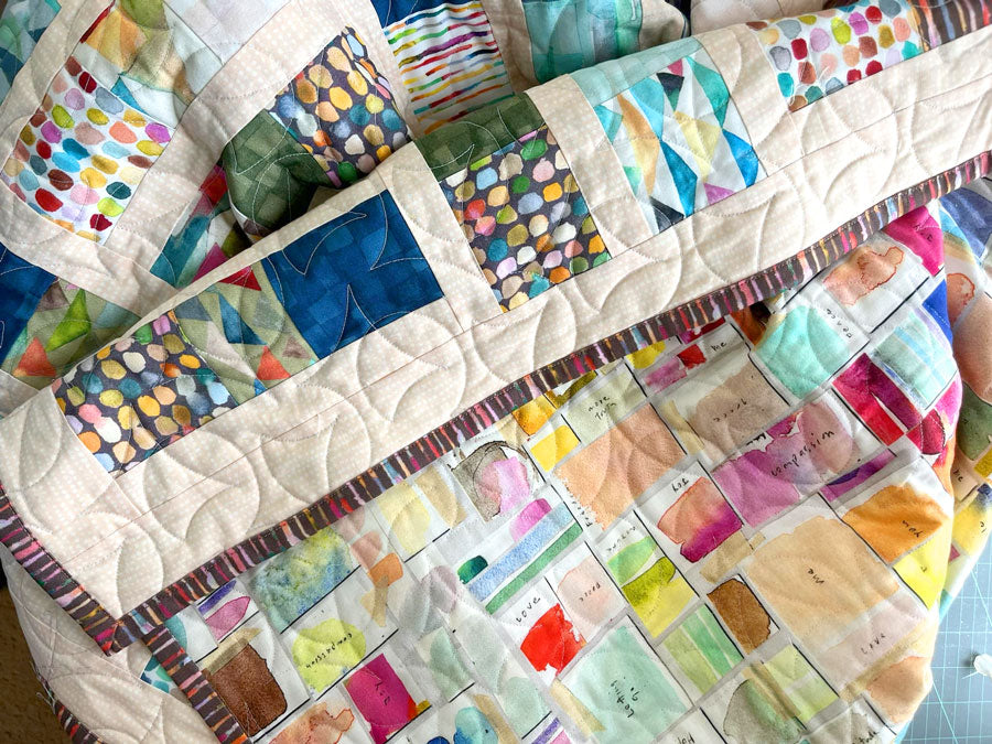 Connections quilt pieced by Christine Vinh
