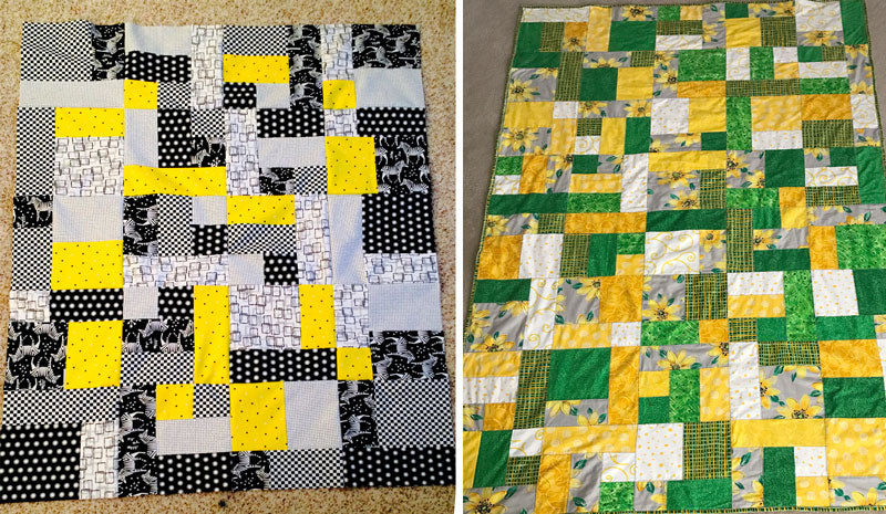 Yellow Brick Road quilts and quilt tops made by Dudley Shugart