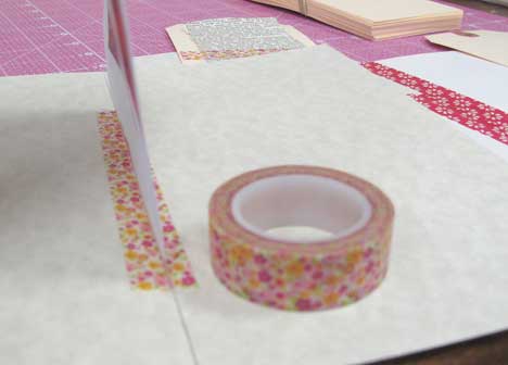 Washi tape binding
