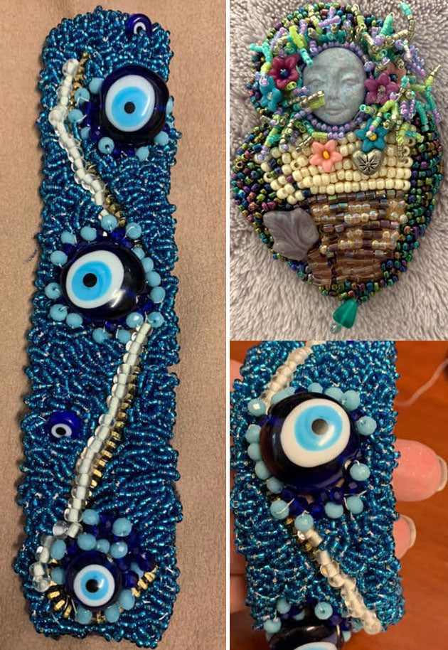 Beaded projects by Kathie Korsnick Barrus