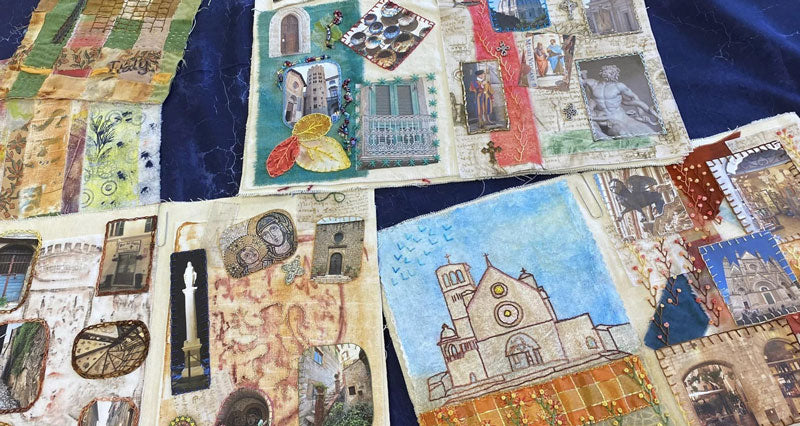Student work created in Italy while on a Creative Retreat with Judy Gula of Artistic Artifacts