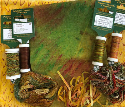 Handpainted Painter's Threads products, imported from Germany.