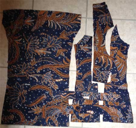 Deconstructed Tulis batik shirt