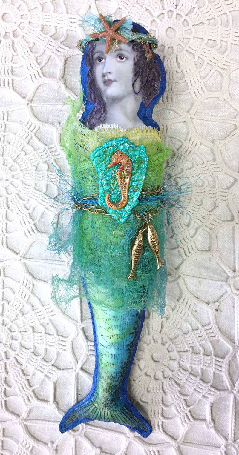 Sharon McDonagh Fragment Doll, a project from The Ultimate Guide to Transfer Artist Paper by Lesley Riley
