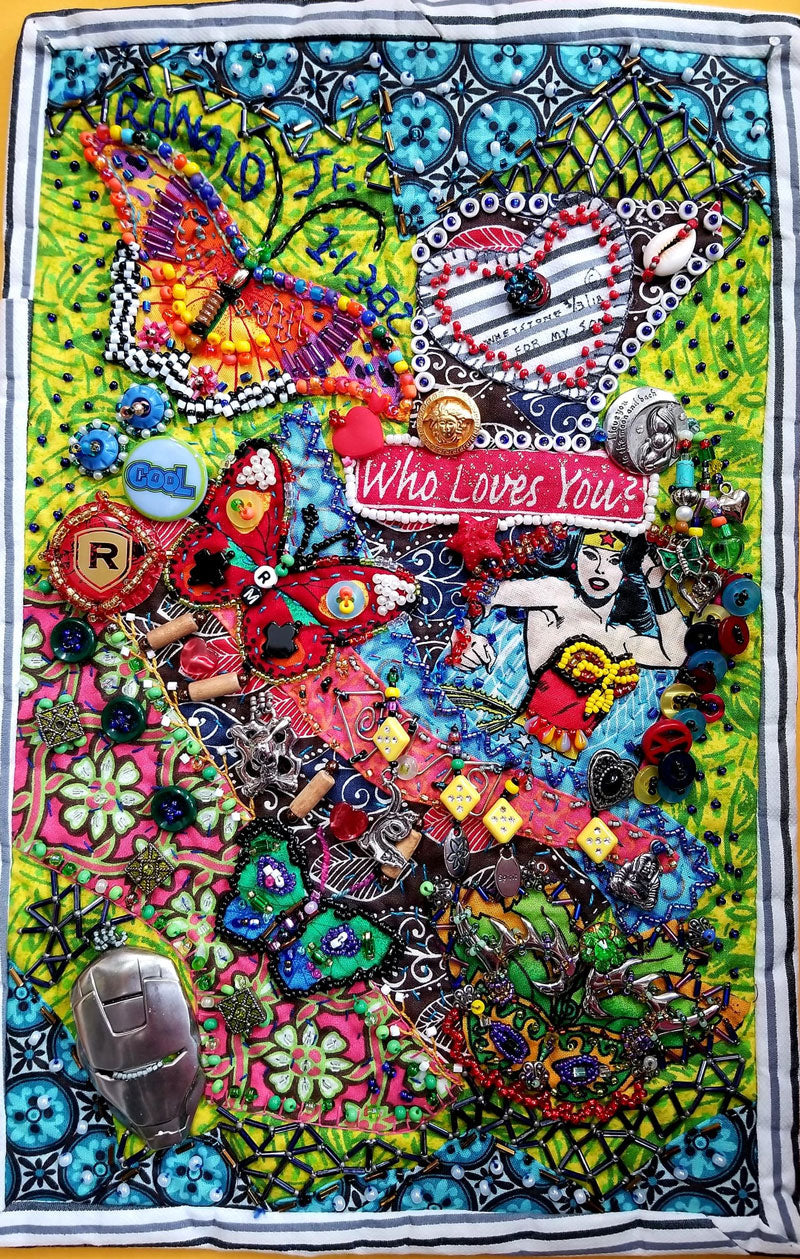 Beaded art quilt by Sherry Evon Whetstone