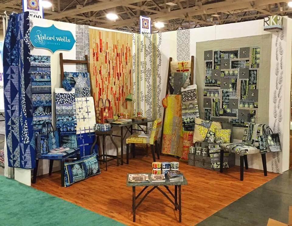Valori Wells’s booth at Spring Quilt Market 2016